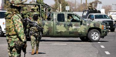 Patrullaje de elementos del Ejército en Tamaulipas/