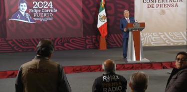 Andrés Manuel López Obrador durante conferencia matutina