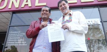 Sergio Gutiérrez Luna y Gerardo Fernández Noroña, diputados representantes del Morena y PT ante el INE, presentaron queja por los 'xochibots'.