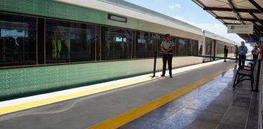 Instalaciones del Tren Maya en Puerto Morelos