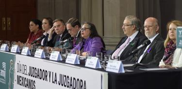 La ministra presidenta de la SCJN l, Norma Piña, encabezó la ceremonia de premios a representantes del Poder Judicial de la Federación.