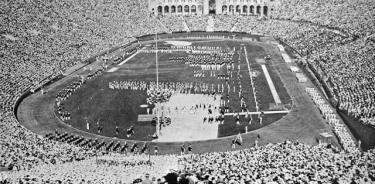 El legendario Coliseo de Los Angeles, magnifico escenario para el deporte olímpico.