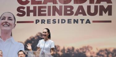 Claudia Sheinbaum aseguró en Yucatán aseguró que consolidará el Tren Maya, el cual también será de carga para detonar el desarrollo en Yucatán y beneficiar a los habitantes de aquella entidad