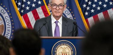 El presidente de la Fed, Jerome Powell, este miércoles en la sede de la Reserva Federal en Washington