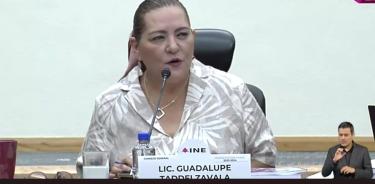 Guadalupe Taddei, consejera presidenta del INE, dijo se cumplen los tiempos para la producción y la garantía de contar con una boleta disponible para el 2 de junio.