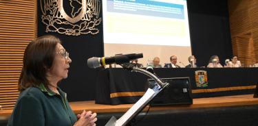 Guadalupe Mateos, Tesorera general de la UNAM, detalló los incrementos en presupuesto ejercido en educación, investigación y difusión.