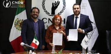 La Conamed y CNDH firmaron un convenio de colaboración para prevenir y atender violaciones al derecho humano y protección a la salud.