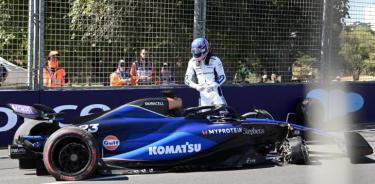 La escudería Williams optó por su mejor piloto Alex Albon chocó su auto