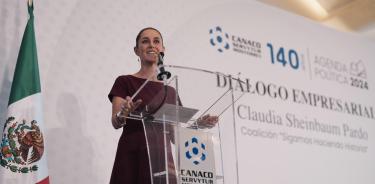 Claudia Sheinbaum Pardo presentó ante empresarios de Nuevo León, su propuesta México Próspero, en un encuentro privado
