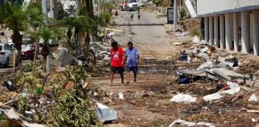 Además, el 63% de las personas encuestadas en México reportaron estar muy preocupados por el cambio climático a nivel local. En la imagen, estragos de “Otis” en Acapulco.