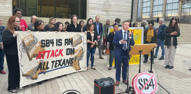 Activistas de Texas contra la ley SB4