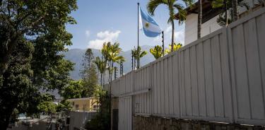 La embajada de Argentina en Caracas