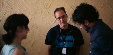 El cineasta Jorge Cuchi en el rodaje de 'Un actor malo'.