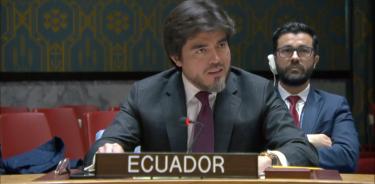 José de la Gasca, embajador ecuatoriano ante la ONU