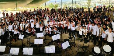 Los niños músicos de Oaxaca.