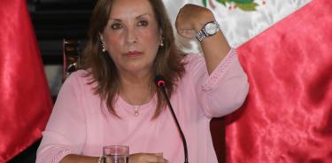 La presidenta Boluarte con uno de los relojes Rolex