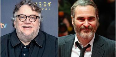 El cineasta Guillermo del Toro y el actor Joaquin Phoenix.