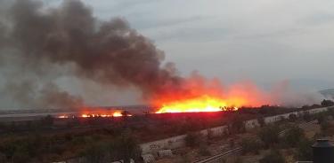 Incendio en Nezahualcóyotl.