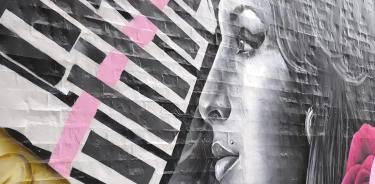 Mural de Amy Whinehouse en Camden, con motivo del estreno de la película en Reino Unido.
