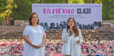 Xóchitl se compromete a apoyar a niños y adolescentes afectados por la violencia en México, durante un evento en Morelia, Michoacán.