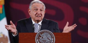 López Obrador en su  conferencia  mañanera/ EFE/