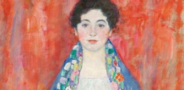 Detalle de la obra 'El retrato de la señorita Lieser', de Gustav Klimt.