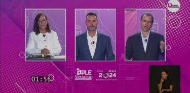 El primer debate por la gubernatura de Veracruz estuvo dominado por el tema de corrupción por quienes 