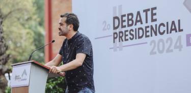 El candidato presidencial de Movimiento Ciudadano dijo que hablará de frente en el segundo debate.