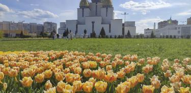 100 mil tulipanes comienzan a florecer en Leópolis y la primavera llega a otras ciudades, lo que ayuda a los ucranianos a encontrar algo de alivio en la naturaleza