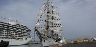 El buque escuela de la bicentenaria Marina de Colombia, el 'ARC Gloria', llegó este lunes al puerto de Civitavecchia