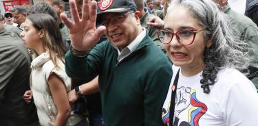 El presidente de Colombia, Gustavo Petro, participó este miércoles en la marcha por el Día del Trabajo