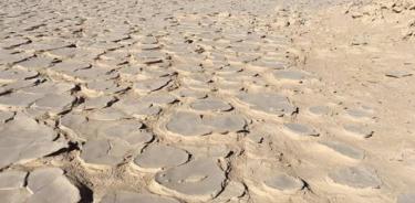 Grietas secas en los depósitos de arena de Yungay.