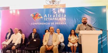 Conferencia de alcalde de Iztapalapa respecto a denuncia ante IECM