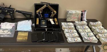 Drogas, armas y dinero decomisadas a narco del Cártel de Sinaloa en Washington