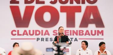 En un mitin en la alcaldía de Cuajimalpa, la aspirante presidencial Claudia Sheinbaum convocó a los asistentes a que nadie se quede sin ir a votar el próximo 2 de junio