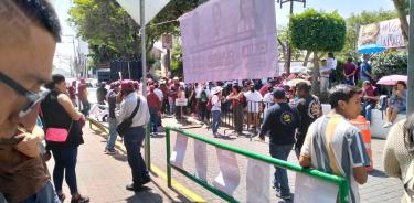 Un número considerable de personas se retiró del evento durante el discurso de Sheinbaum.