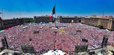 Marea Rosa en el Zócalo