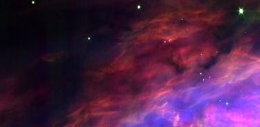 Esta imagen recortada del Telescopio Espacial James Webb captura un área al noreste del corazón de la Nebulosa de Orión.
