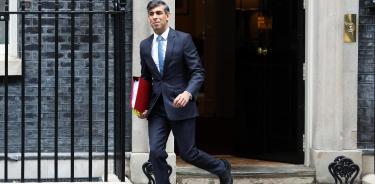 El primer ministro británico, Rishi Sunak, tras anunciar el adelanto electoral