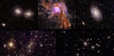Cinco imágenes del universo inéditas se incluyren en los primeros datos científicos del telescopio Euclid.