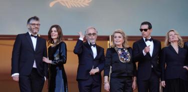 Presentación de 'Marcello mío' en el Festival de Cannes.
