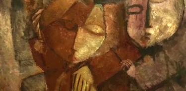 Detalle del cuadro  'Viuda', del pintor lituano-brasileño Lasar Segall.