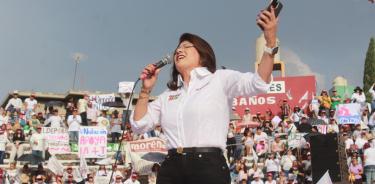 Multitudinario evento tuvo en Tecámac, estado de México, Mariela Gutiérrez Escalante, candidata al Senado de la República