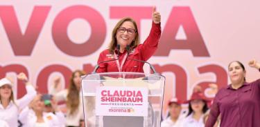 Rocío Nahle en su cierre de campaña