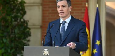 El presidente del Gobierno español, Pedro Sánchez, hizo el anuncio este martes desde el Palacio de La Moncloa de Madrid