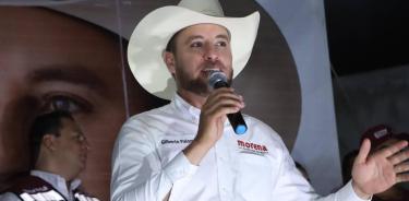 El candidato de Morena a la presidencia municipal de Encarnación de Díaz, Jalisco, Gilberto Tito Palomar González