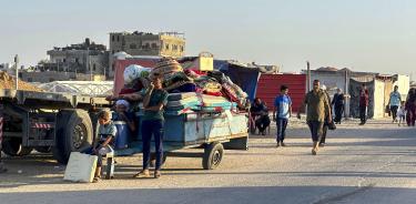 Campamento de Al Mawasi, en el sur de la Franja de Gaza. EFE