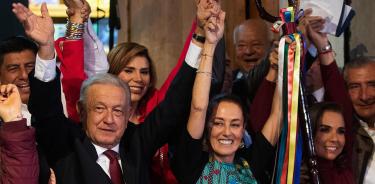 Andrés Manuel López Obrador y su heredera política, Claudia Sheinbaum