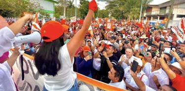 Simpatizantes de Lidia Rojas se manifestaron en Chetumal en contra del resultado de la elección/