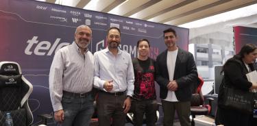 Tomás Rodríguez, Marcos Linares, Eduardo Cazares y Juan Diego García Squetino en la conferencia de Gamergy 2024